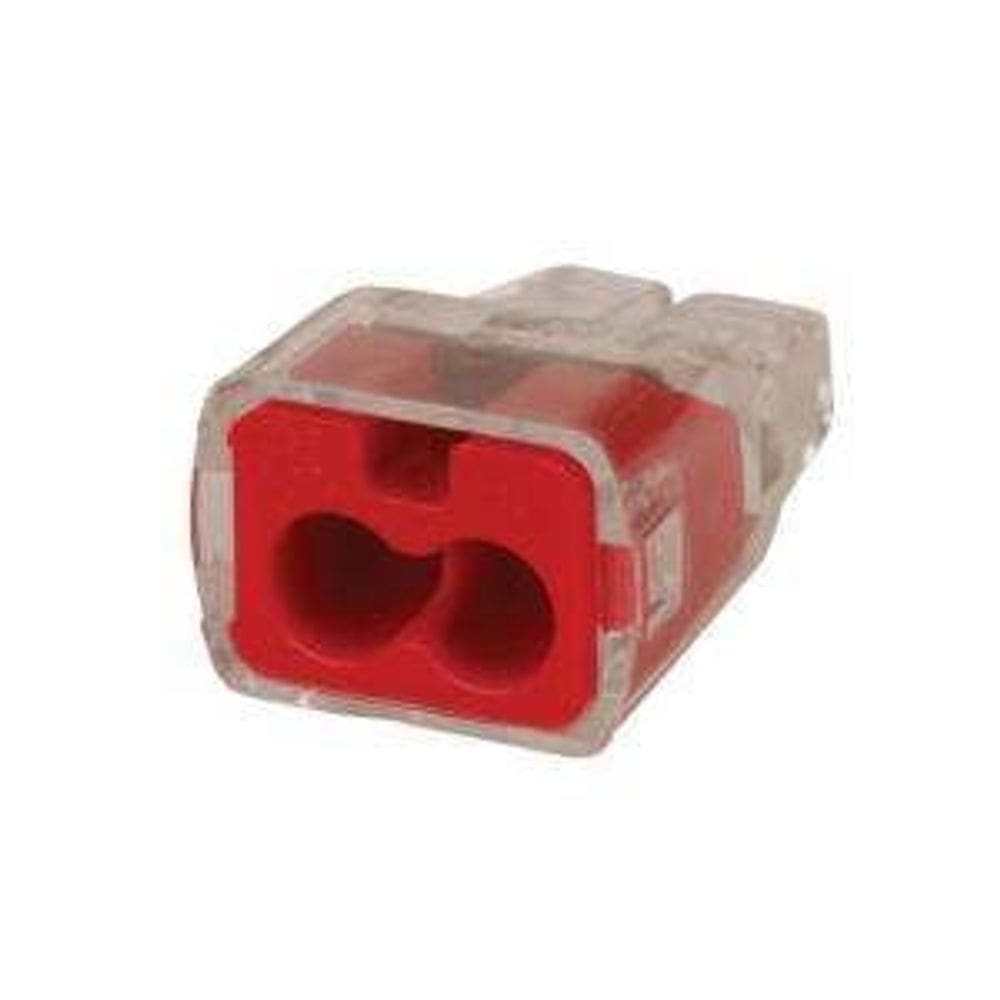Conector Ideal 32 In-Sure, 2 portas, vermelho, pacote com 10