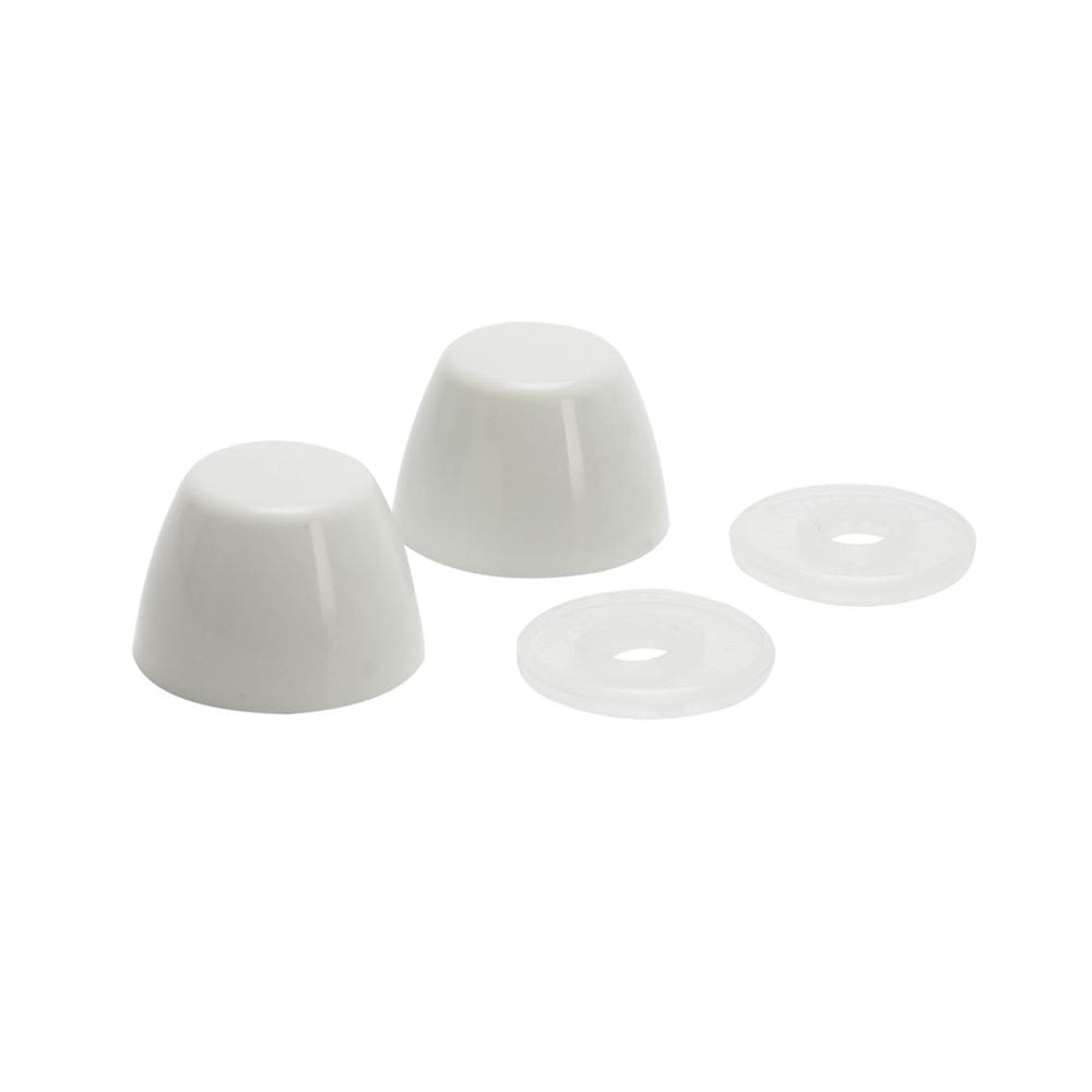 Tampas sanitárias Fluidmaster 7115 brancas Snap-On, pacote com 2