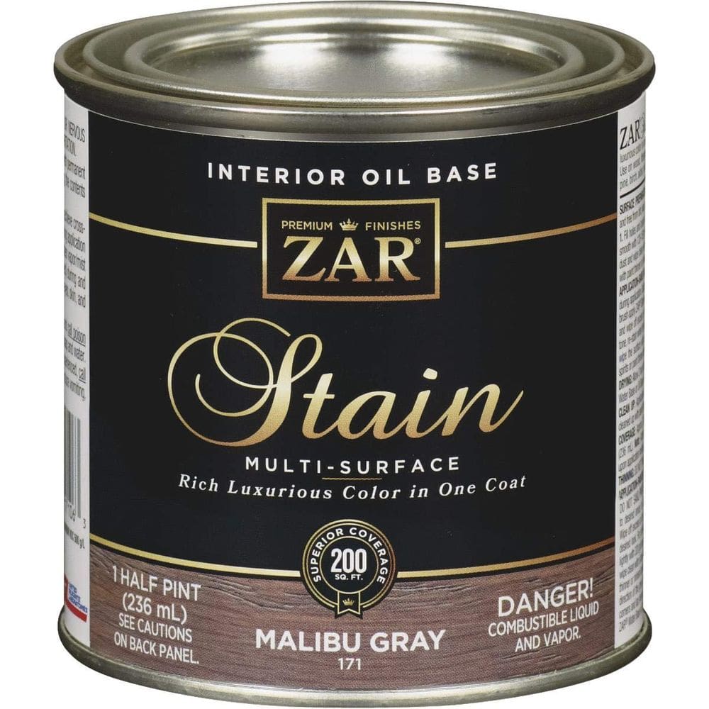 Wood Stain Zar 171 Slate Grey à base de óleo 236 ml