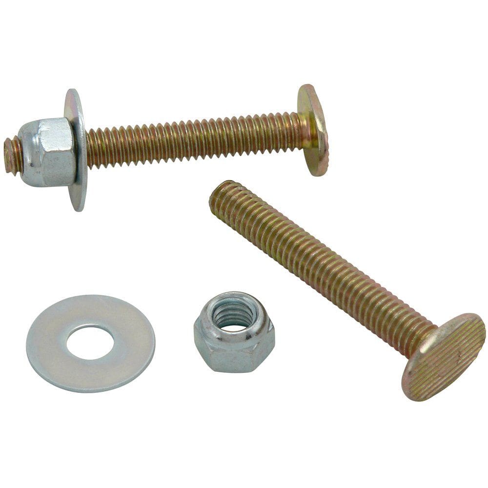 Conjunto de parafusos de vaso sanitário Plumb Pak Keeney PP835-17 em latão/cromo