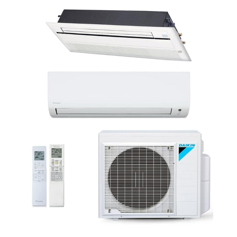Ar-Condicionado Multi Split Inverter Daikin 18.000 BTUs (1x Evap HW 9.000 + 1x Evap Cassete 1 Via 12.000) Quente/Frio 220V