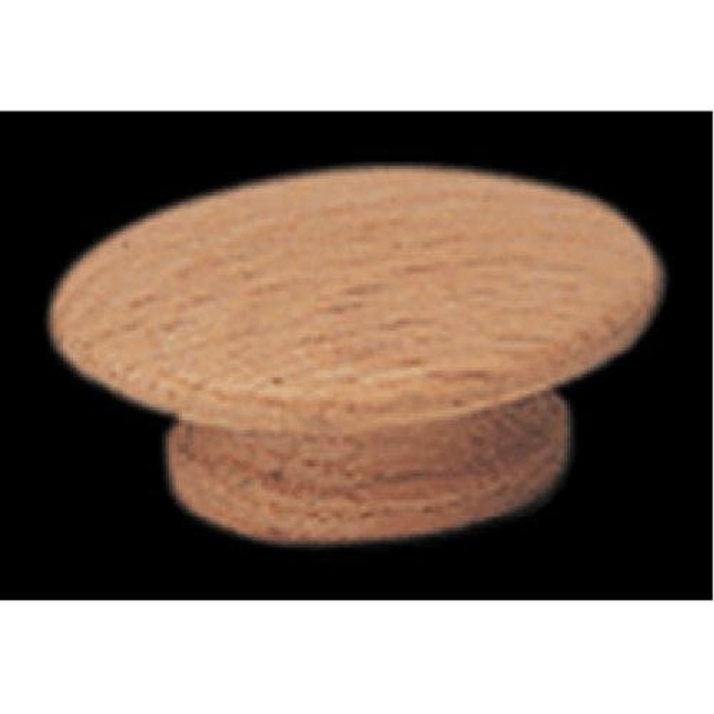 Botão de gabinete Waddell redondo de 3,8 cm de diâmetro. Pacote Natural de 25