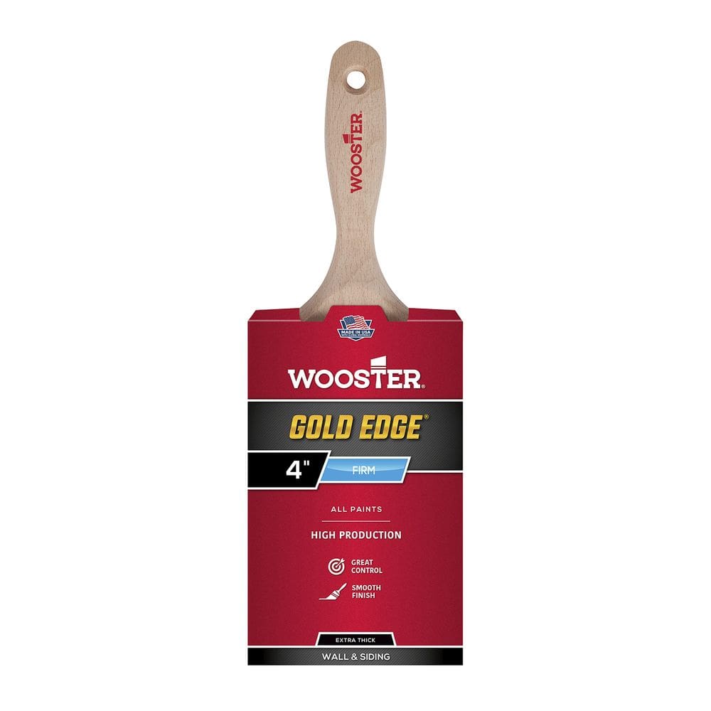 Pincel de pintura Wooster 5237-4 Gold Edge Wall 10cm