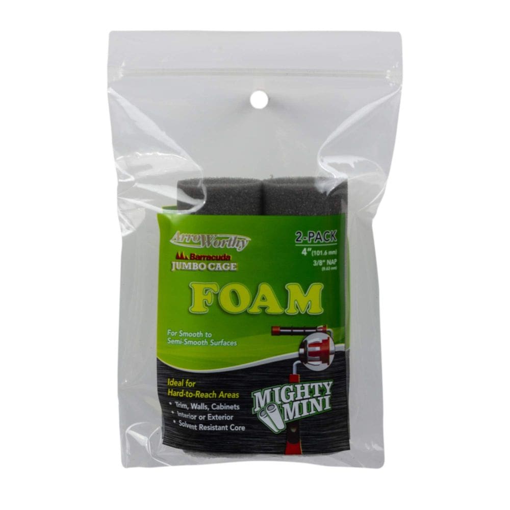 Tampa de rolo de pintura Arroworthy, 10 x 1 cm, espuma, pacote com 2