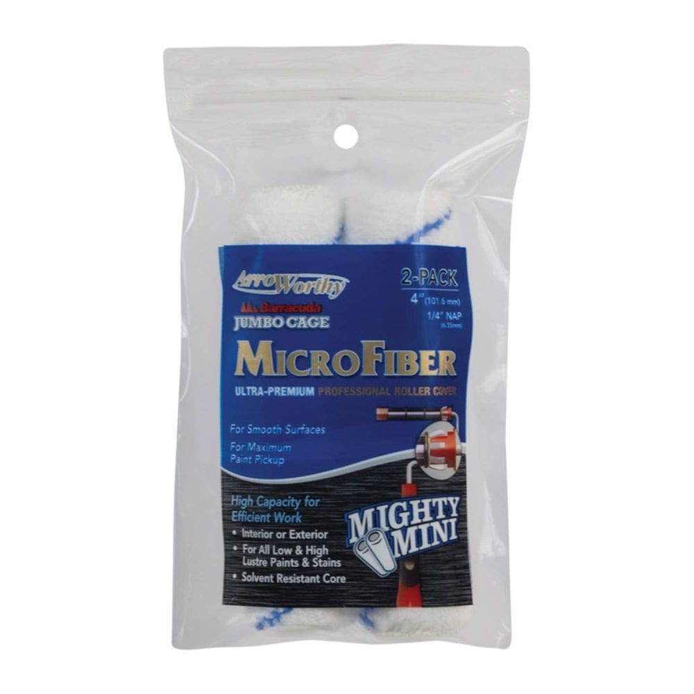 Tampa de rolo de pintura Arroworthy Barracuda Microfiber 10 cm 12 unidades