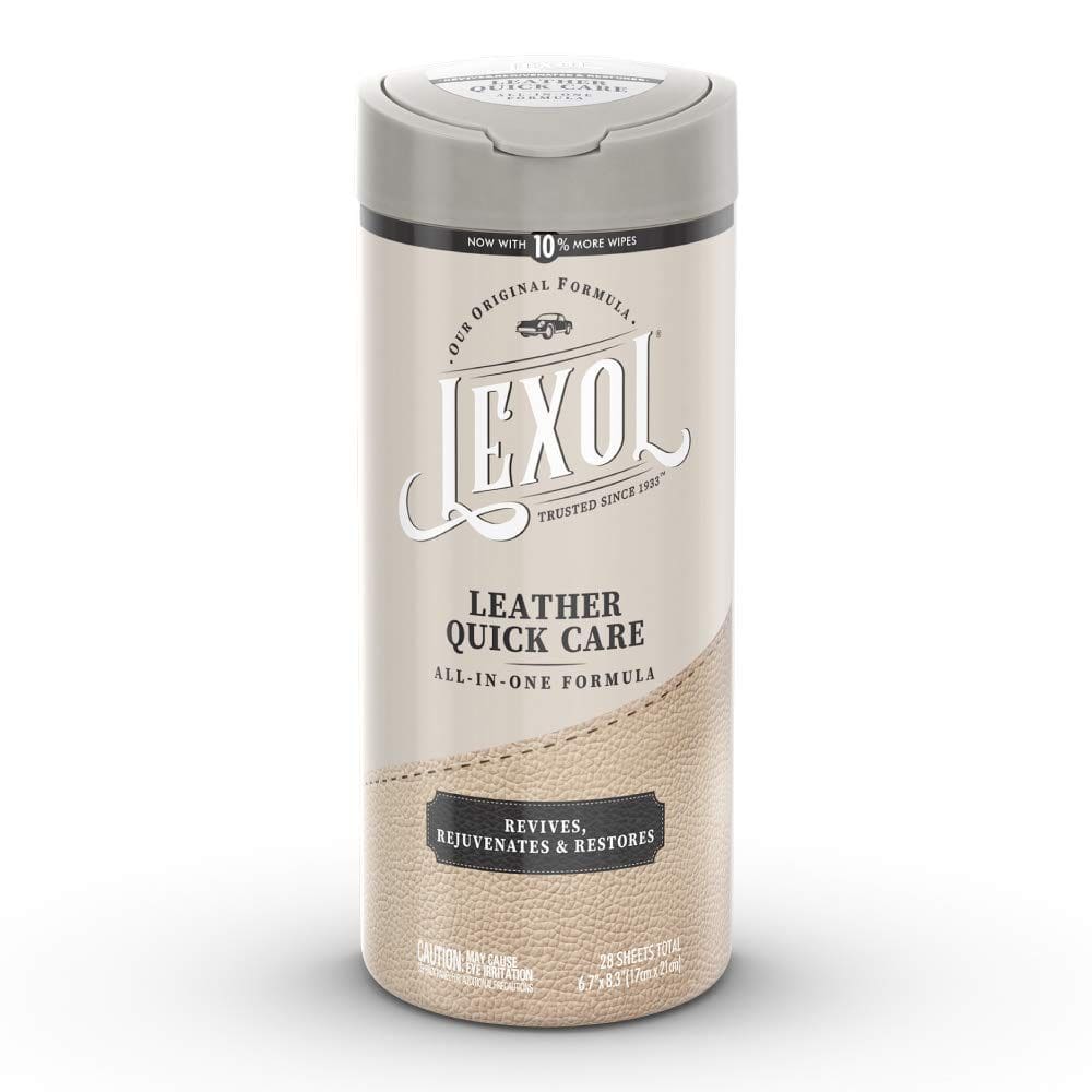 Limpador e condicionador de couro Lexol All-in-One 28 Wipes