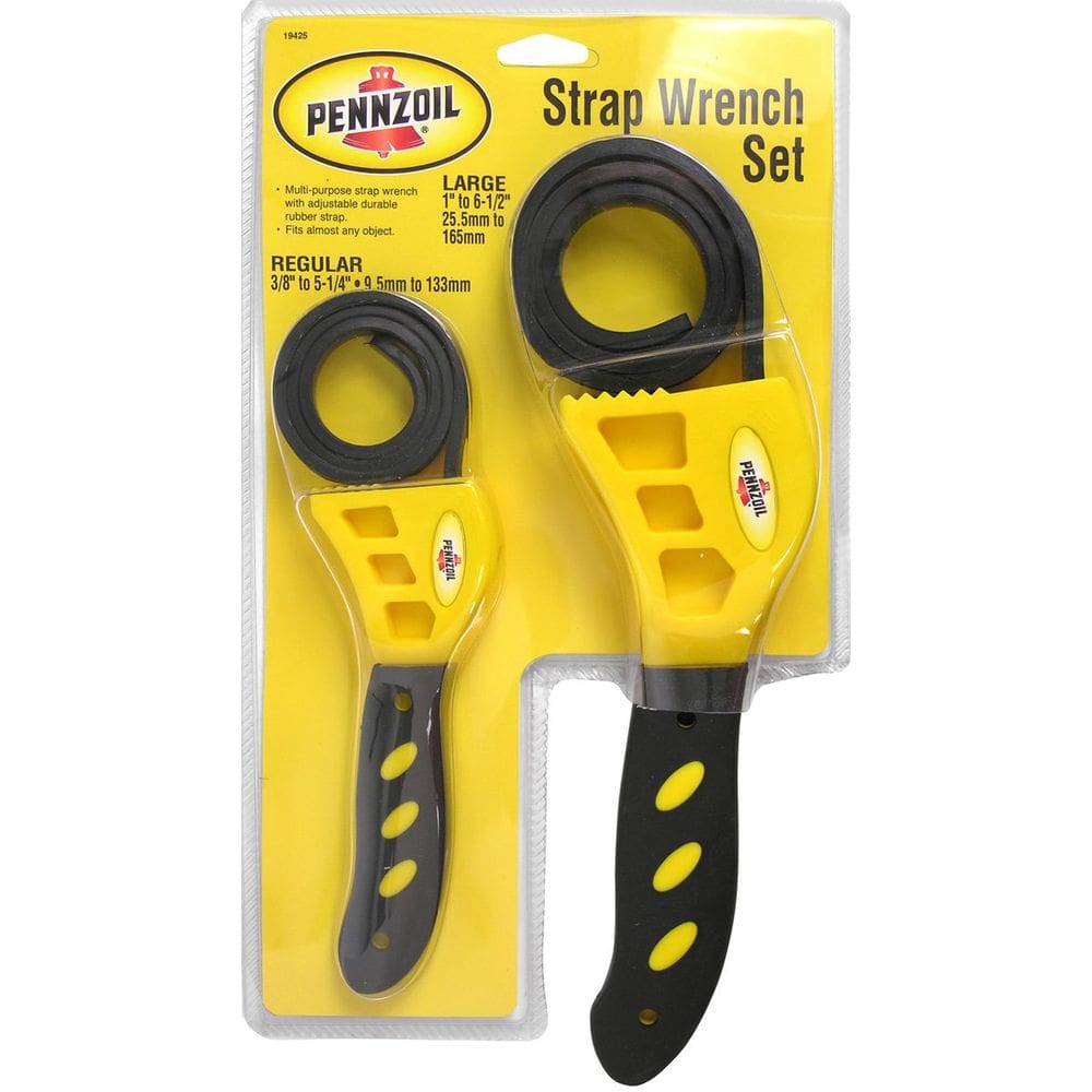 Conjunto de chaves Pennzoil 19425 3/8 a 5-1/4 e 1 a 6-1/2 para filtro de óleo Strap
