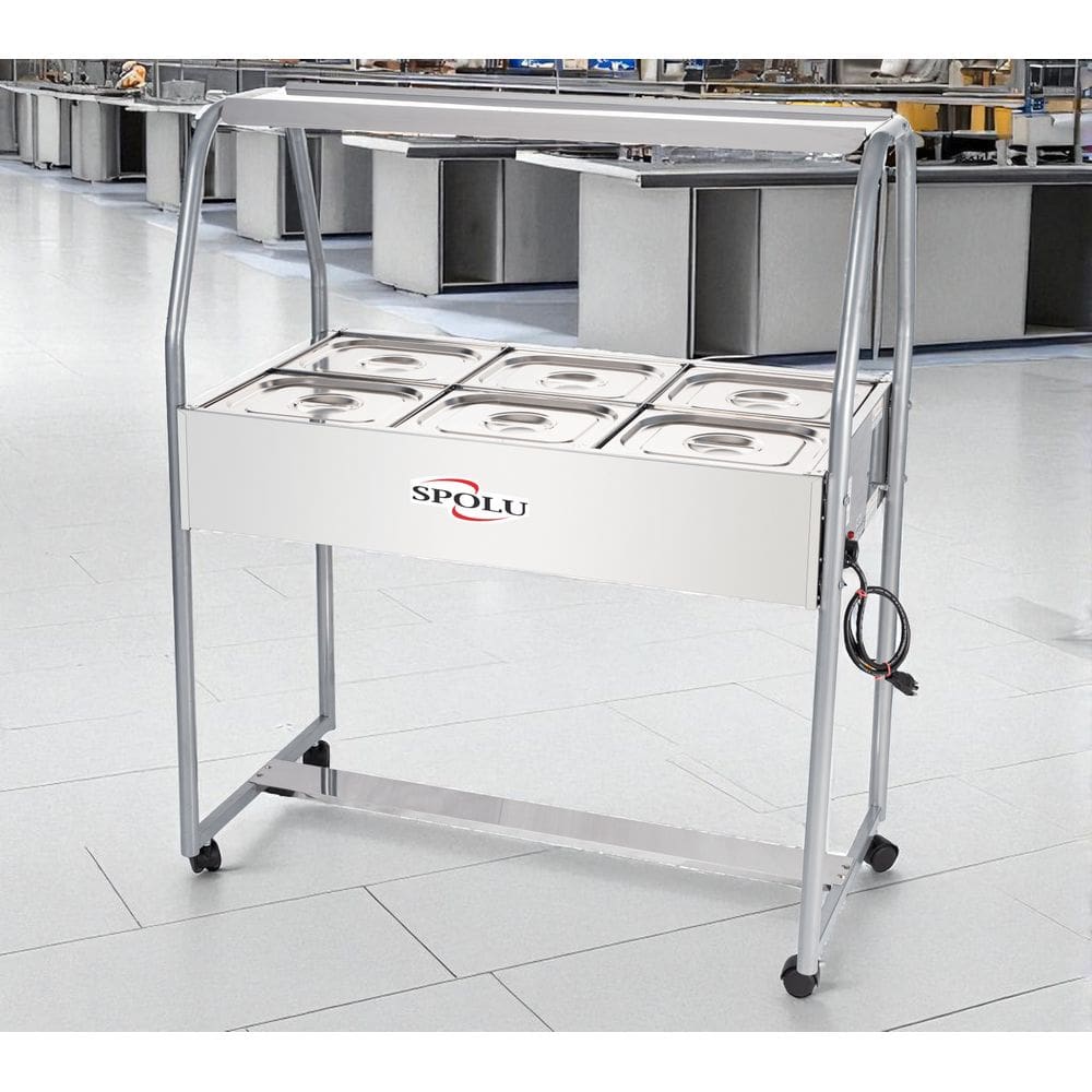 Buffet Termico 6 Cubas de 6 Litros 127V Spolu