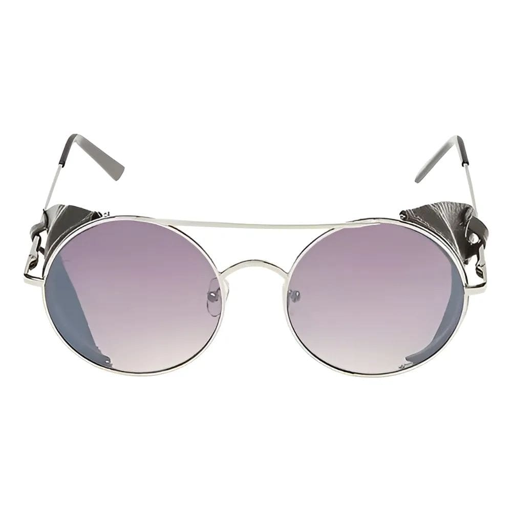 Óculos De Sol Redondo Proteção UVA/UVB Prata/Fume Les Bains