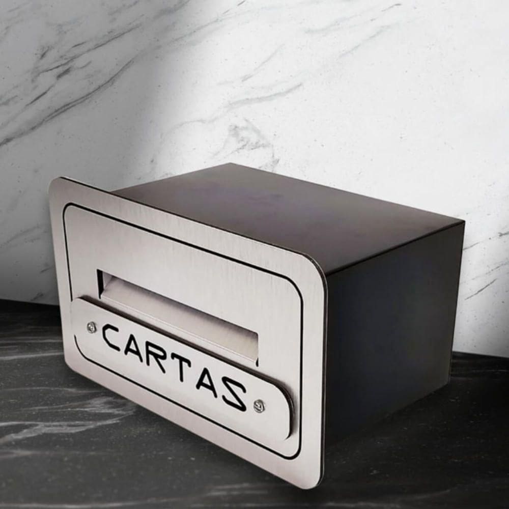 Caixa De Correio Em Acm 5n Aço Escovado - 601-6 - Numeral