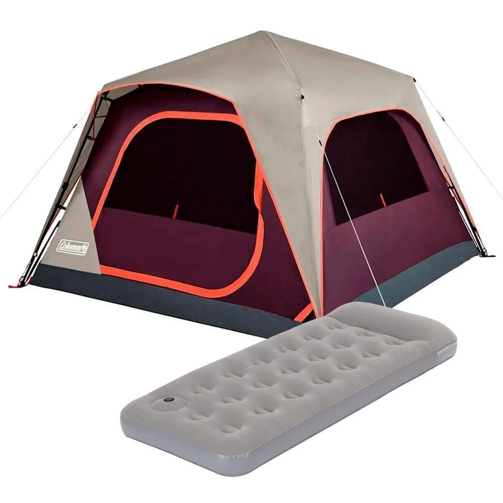 Kit Barraca Skylodge Instant 4 Pessoas + Colchão Solteiro Coleman