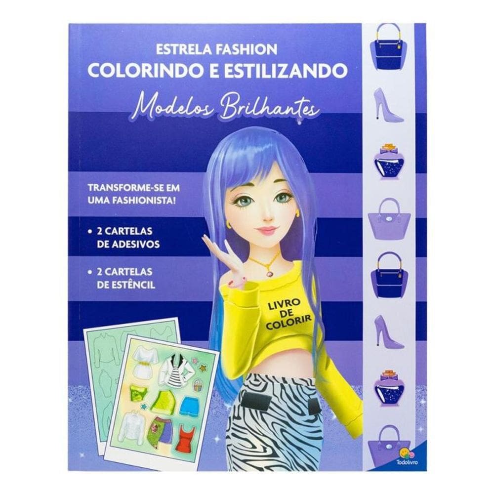 Estrela Fashion - Colorindo E Estilizando: ModelosBrilhantes