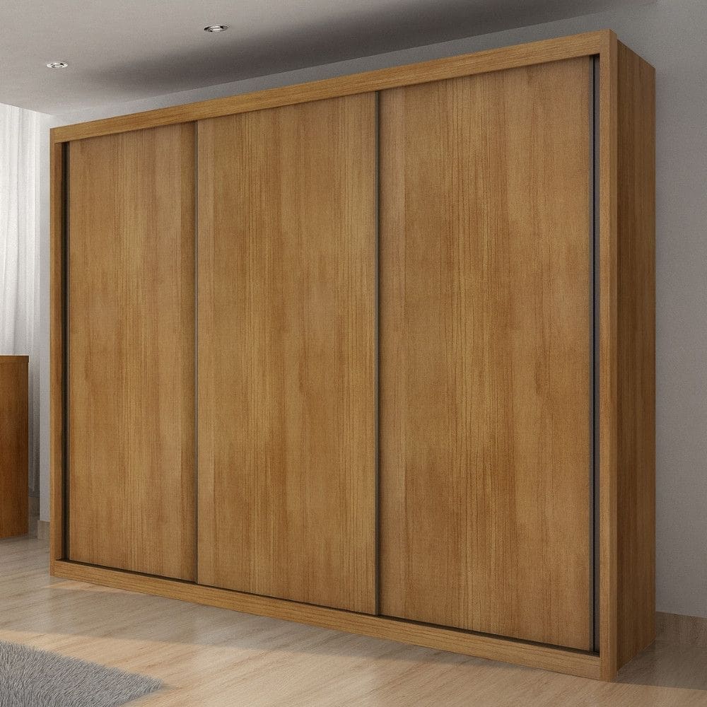 Guarda Roupa Casal em MDF 3 Portas de Correr Palazzo Novo Horizonte