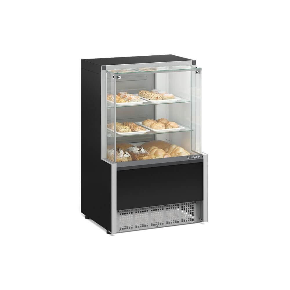 Vitrine Neutra Gelopar Aurora Preta 75cm MPNA-075R
