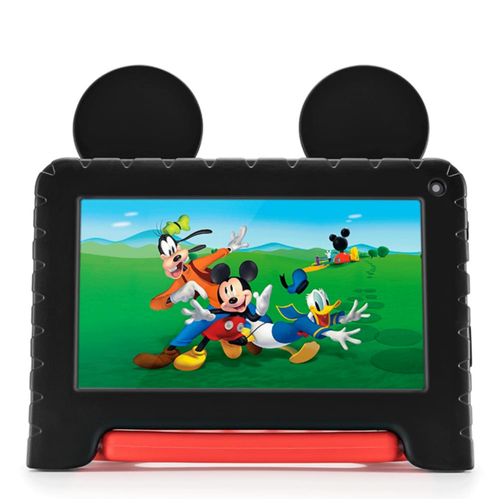Tablet Infantil Multilaser NB413 Mickey Tela 7” Wi-Fi 64GB 4GB RAM Preto