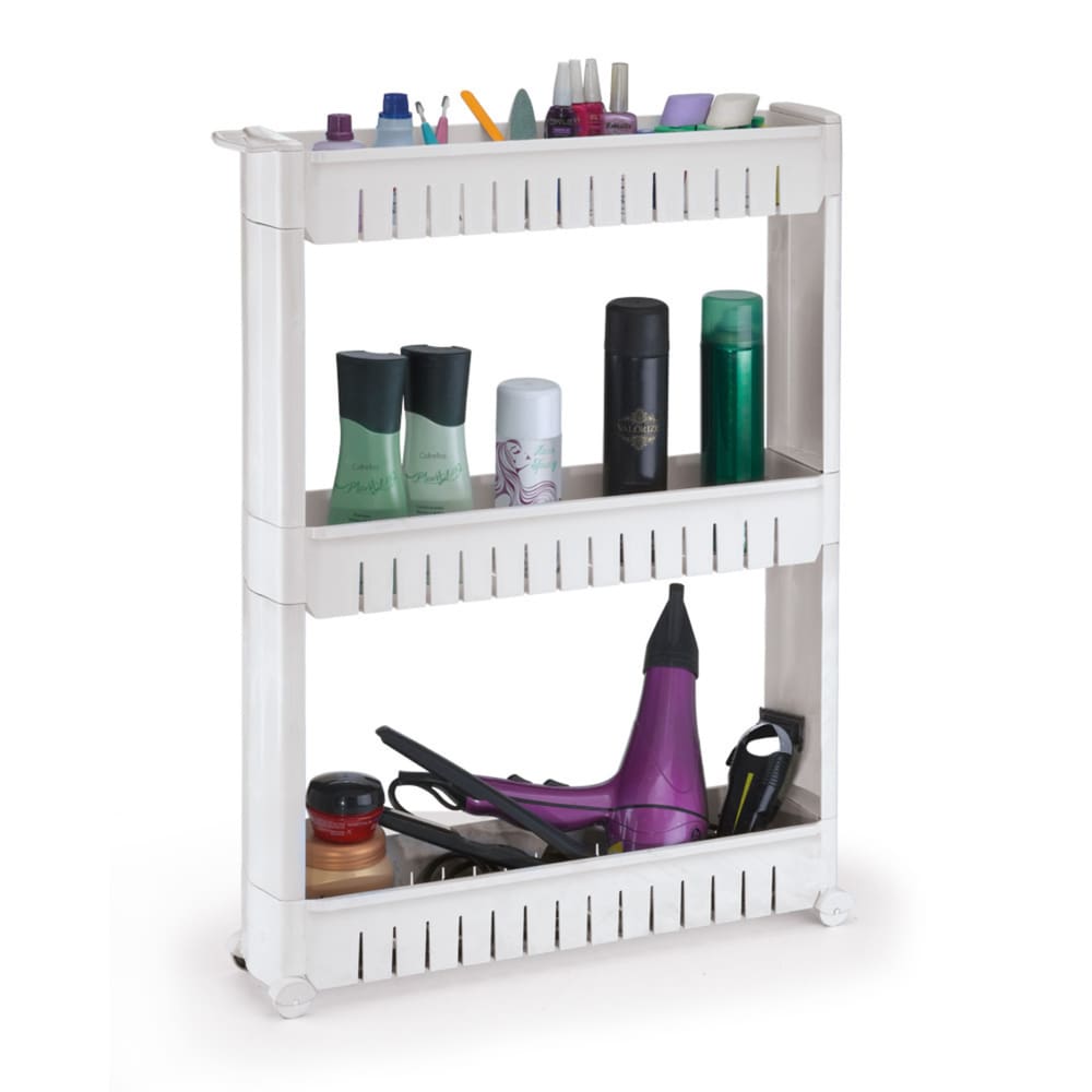 Organizador Multiuso Com Rodizios Branco 1840 Arthi