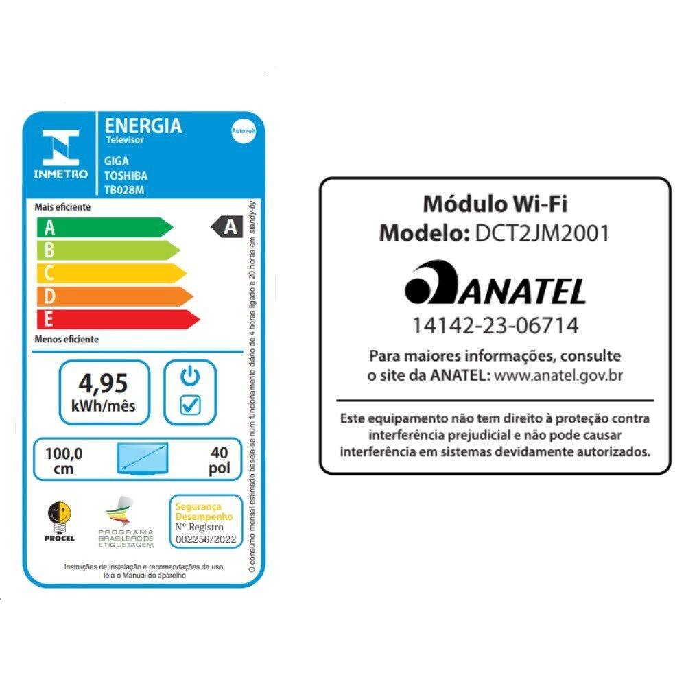 Smart TV Toshiba 40 Polegadas DLED | Casas Bahia