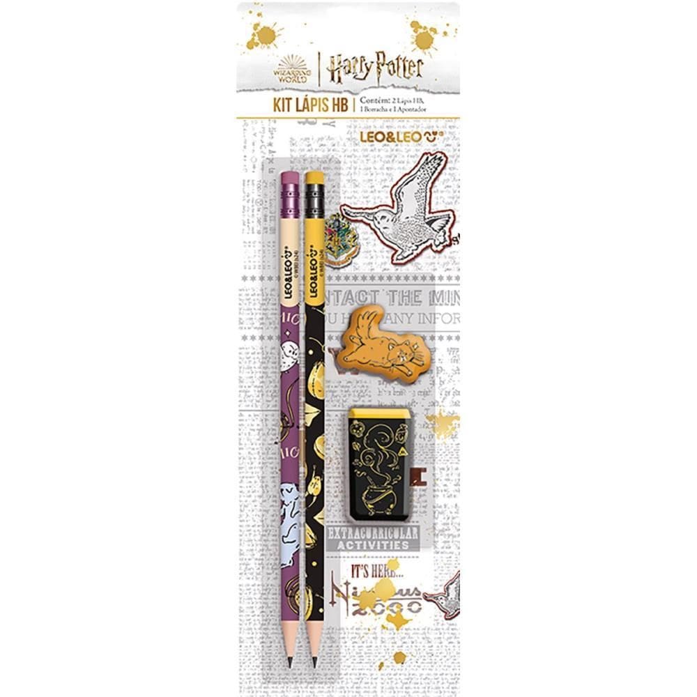 Kit Escolar Harry Potter Hb com 04 Peças - Leonora
