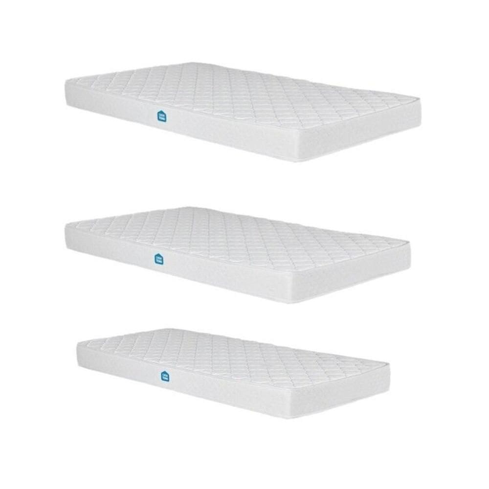 Conjunto com 3 Colchões 2 Solteiro e 1 Solteiro Auxiliar D23 Nuvem Casatema Branco