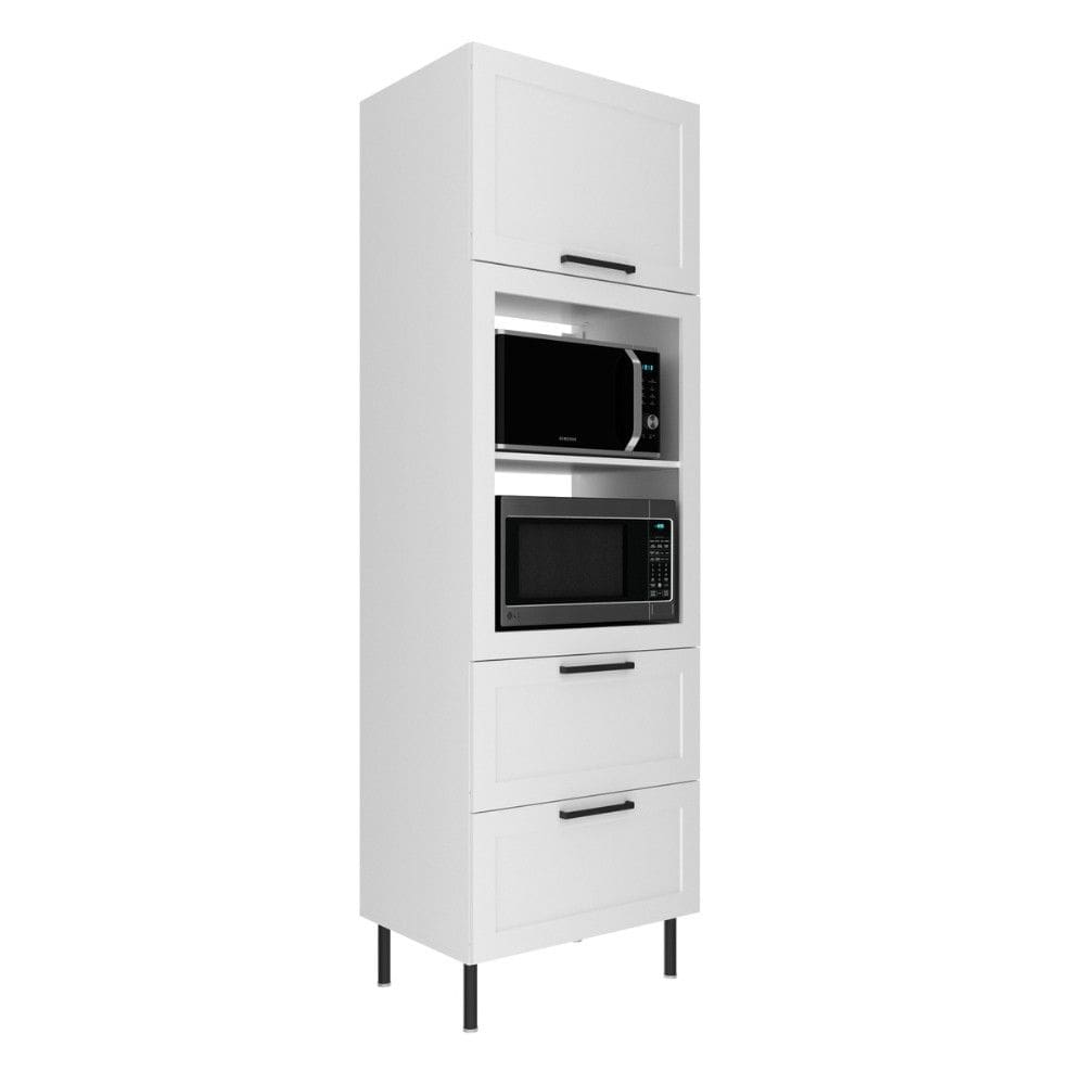 Paneleiro Torre Quente 1 Porta 2 Gaveta Em MDF CZ3306 Tecno Mobili