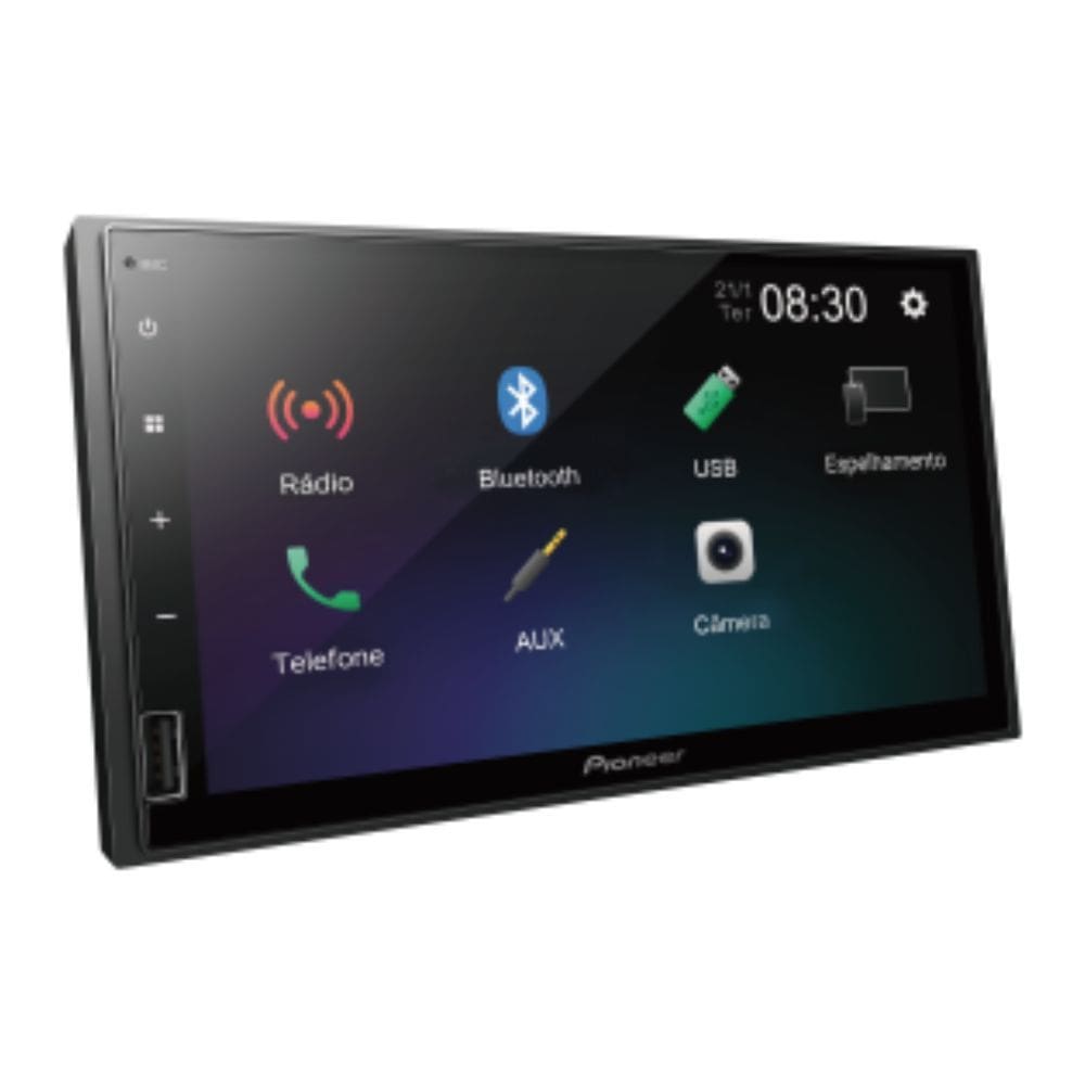 Multimidia Pioneer DMH-145BR 7 com USB Bluetooth e Tela Touchscreen