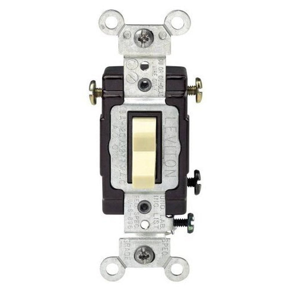 Interruptor alternativo silencioso AC de aterramento iluminado de 3 vias Leviton