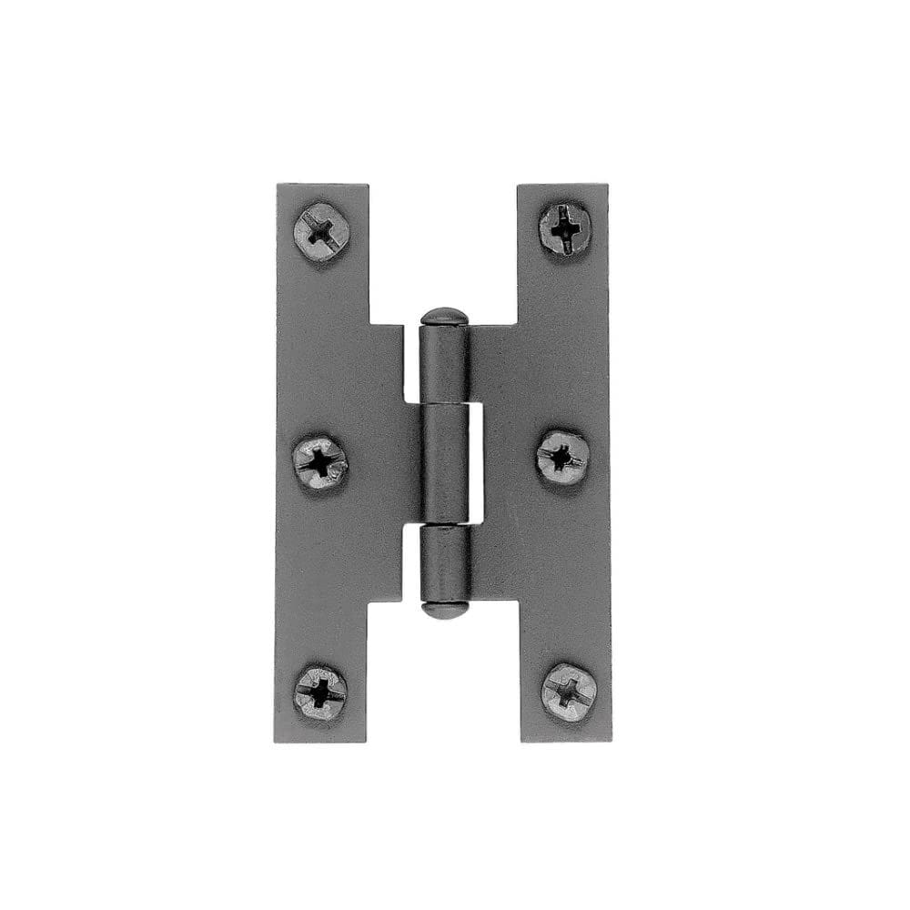 Dobradiças de gabinete Acorn AH1BQ 7,62 cm x 4,6 cm Ferro forjado estilo H