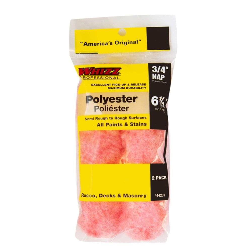 Pacote com 2 unidades de poliéster Nap Mini Roller WHIZZ de 16,5 cm 3/4”