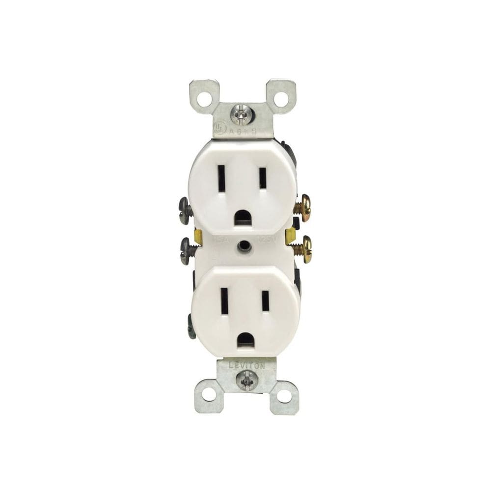 Tomada duplex Leviton 102-5320-WSP 15A 125V