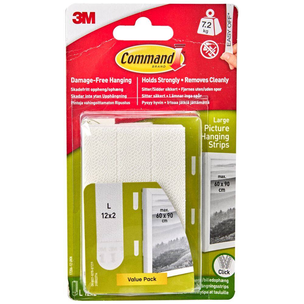Cabides para fotos Command White Easy On Easy Off 6 Frames