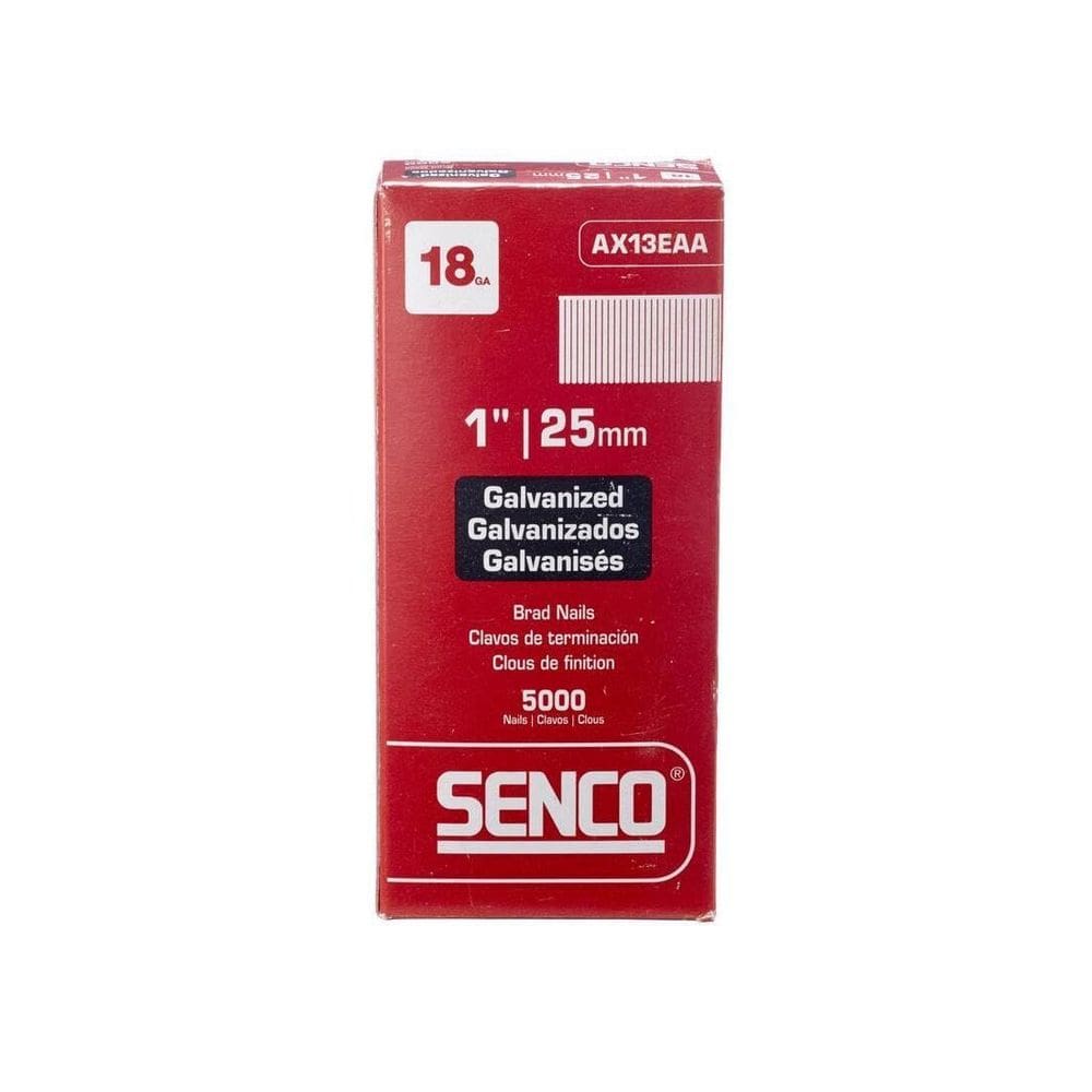 Brad Nail Senco AX13EAA 18GA 1 polegada 25 mm 5000 ct galvanizado