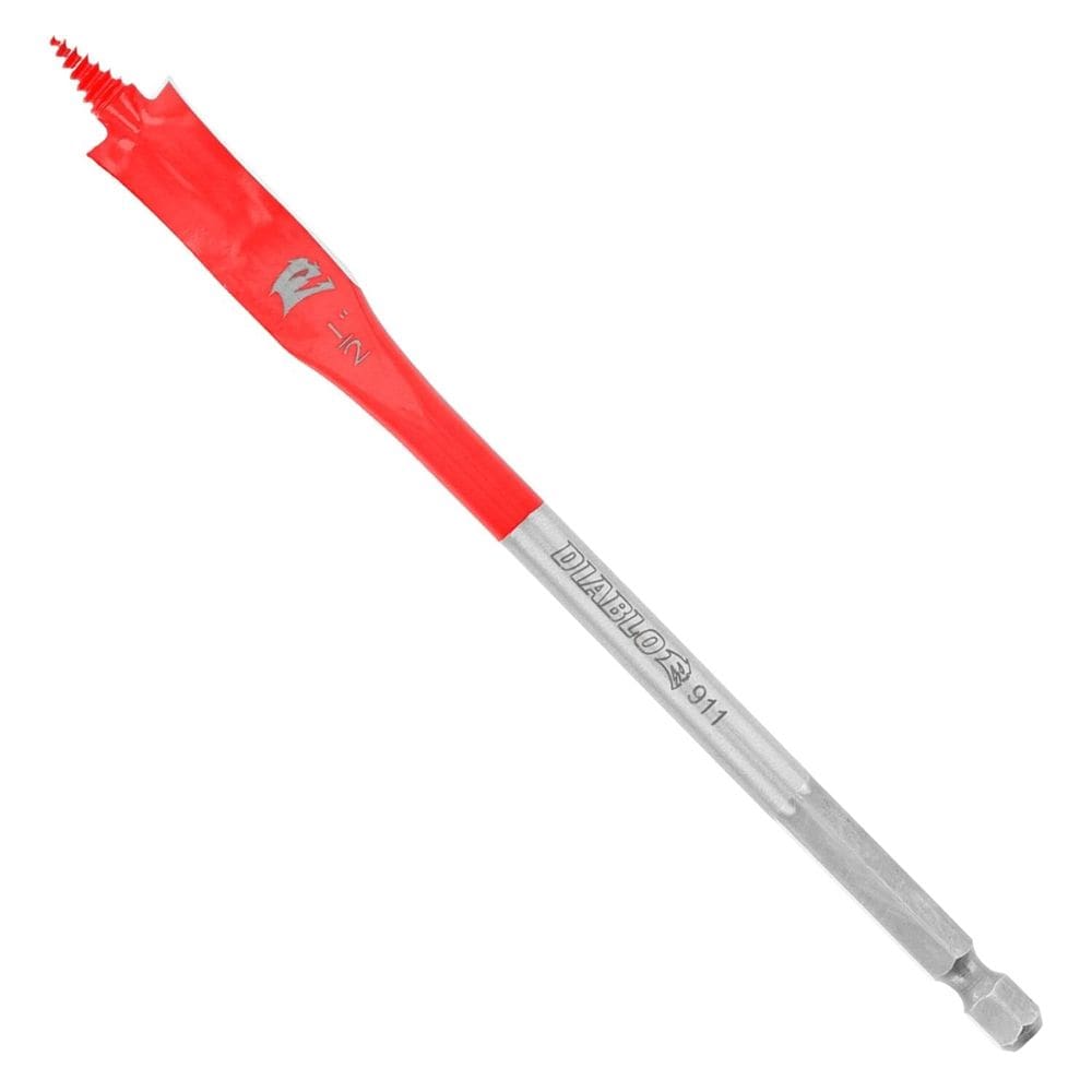 Brocas Espada Diablo para Madera 1,3 cm de Diámetro, 15,2 cm de Largo, Paquete de 2