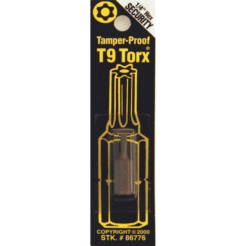 Fastener Bit Best Way Tools 86776 T9 Torx Security