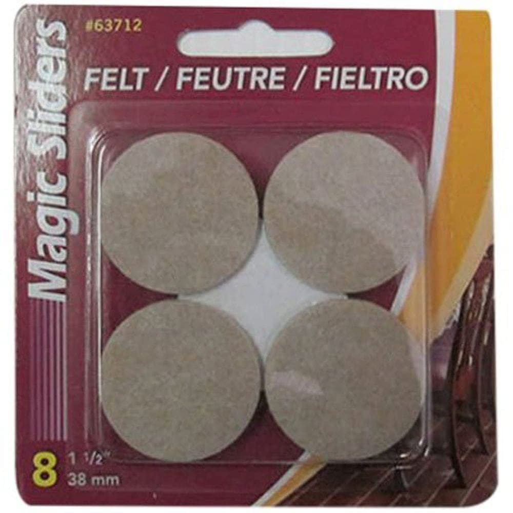 Almofada de feltro Magic Sliders L P 8PK 1,5 cm de aveia Heavy Duty