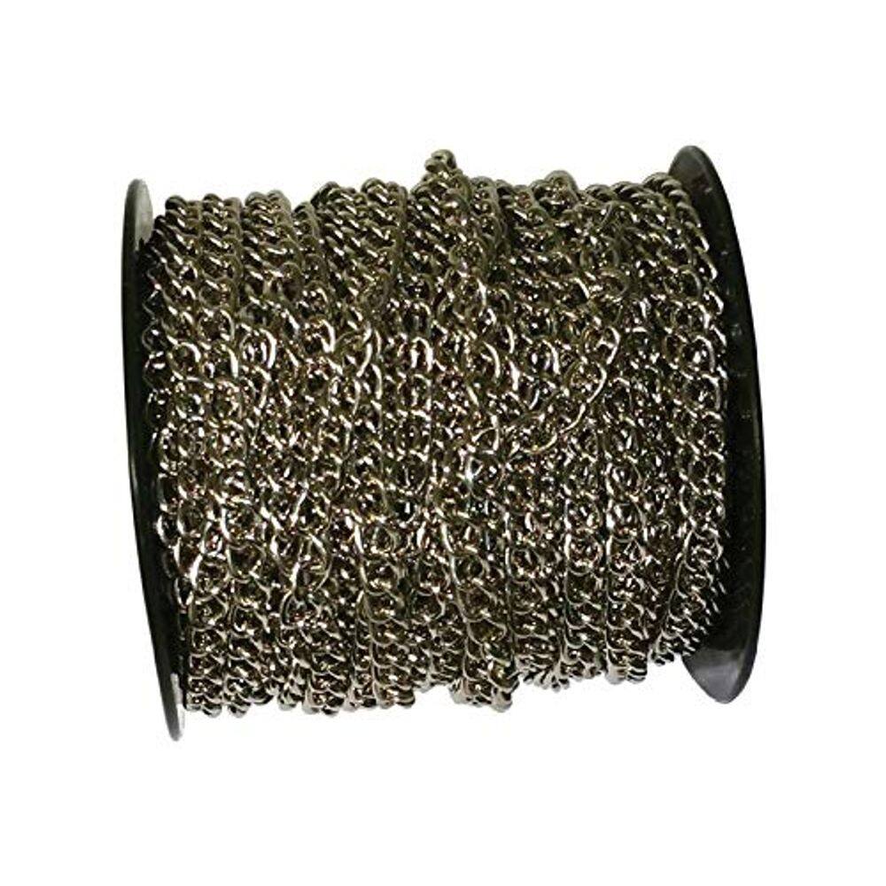 Colar Baron MFG Twist niquelado Hobby Chain 90x82cm