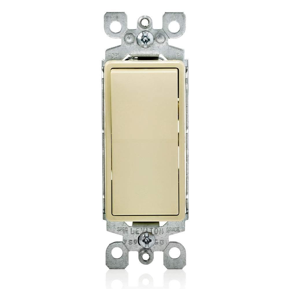 Interruptor oscilante de 3 vias Leviton Decora 15A 120/277V Ivory
