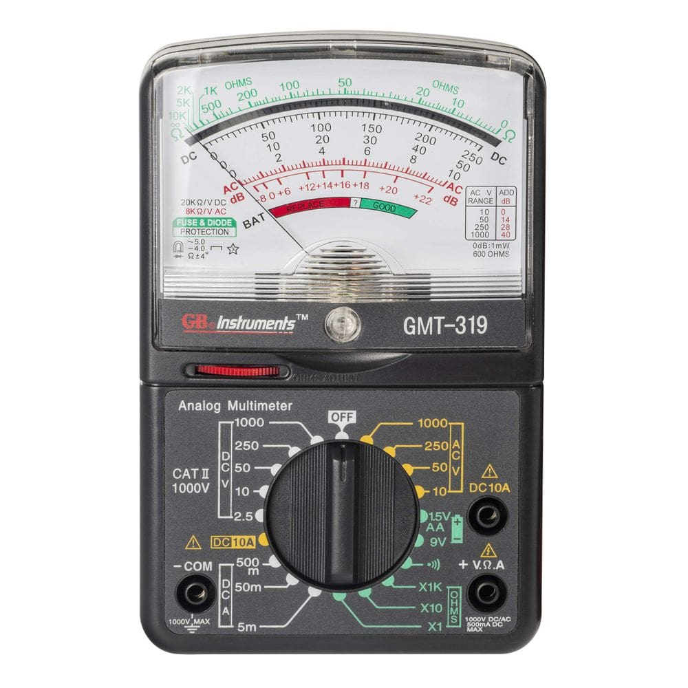 Testador de multímetro Gardner Bender GMT-319 Analógico 1000V