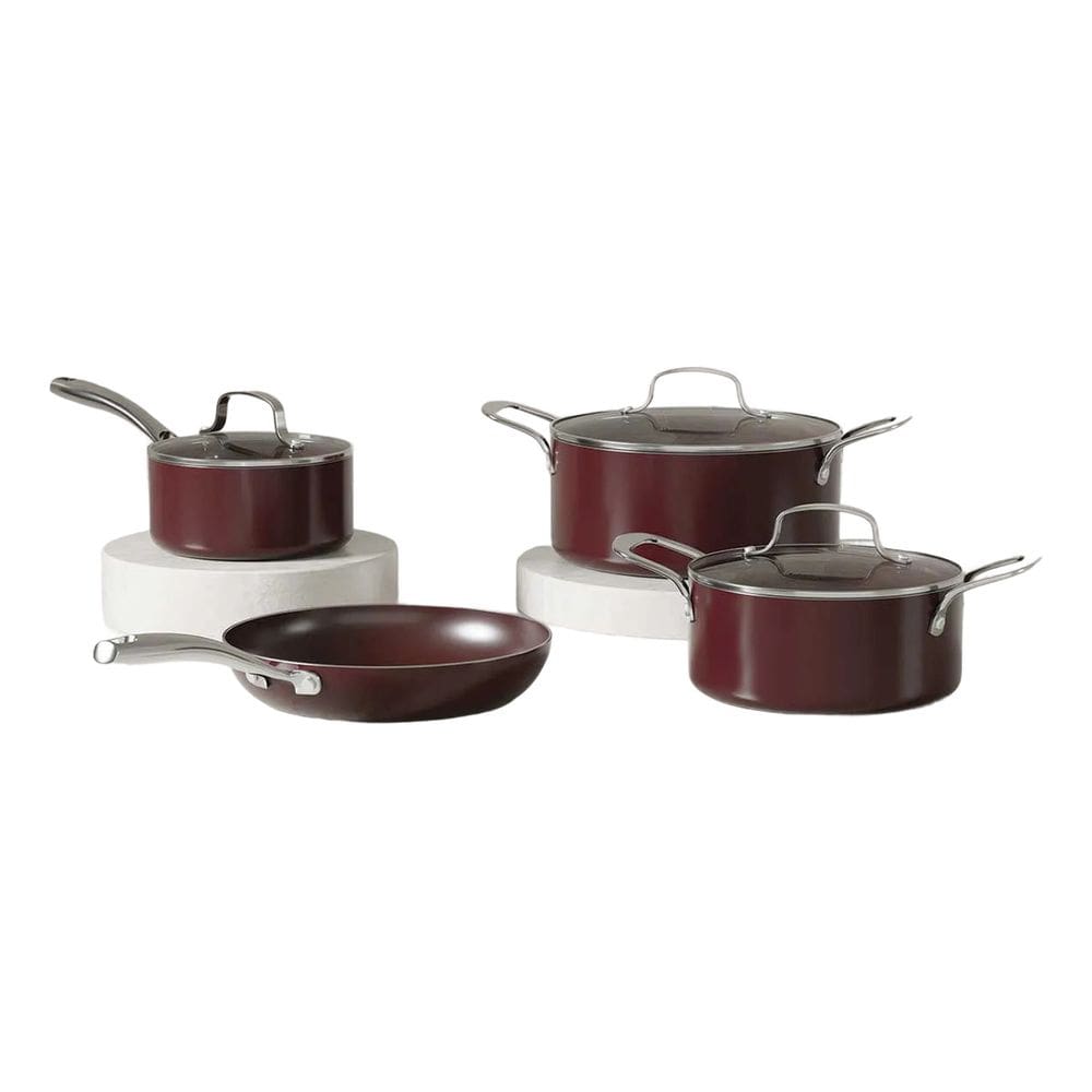Conjunto 4 Panelas Ceramica Aluminio Diamond Berry - Jomafe Vermelho