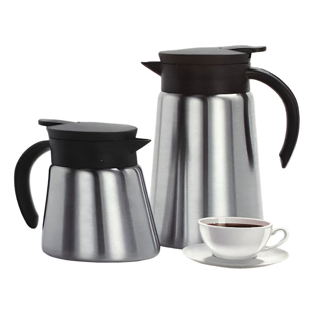 Conjunto De 2 Garrafas Termicas Premium 600ml + 1l Inox