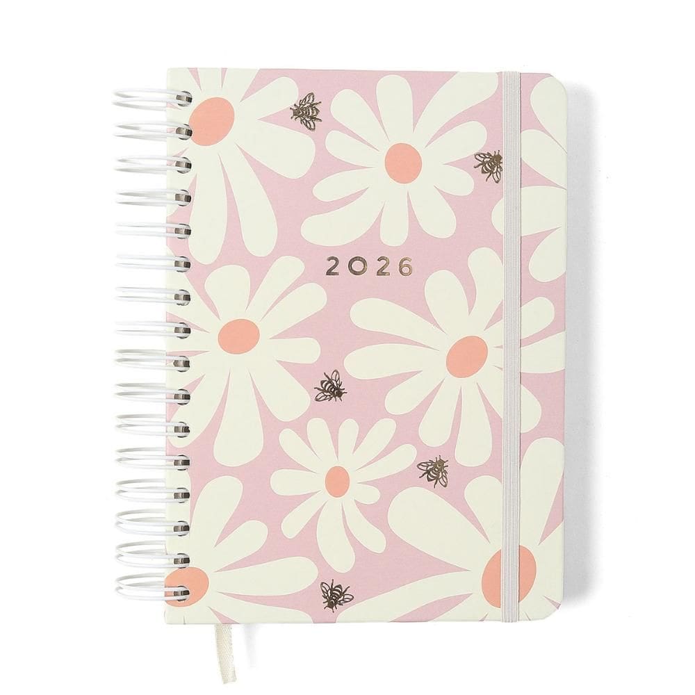 Agenda planner diária A5 Melissa Pink Bloomy - Cicero