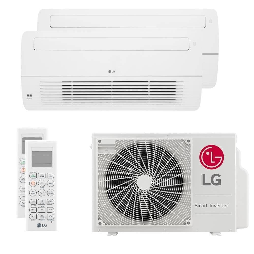 Ar Condicionado Multi Bi Split Inverter Cassete 1 Via LG 18000 BTUs (1x9000+1x12000) Quente e Frio 220V (Z2UW18GFB1.AWGZBR1)