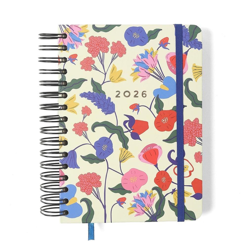 Agenda planner diária A5 Doce Florada Off White 2026 Cicero