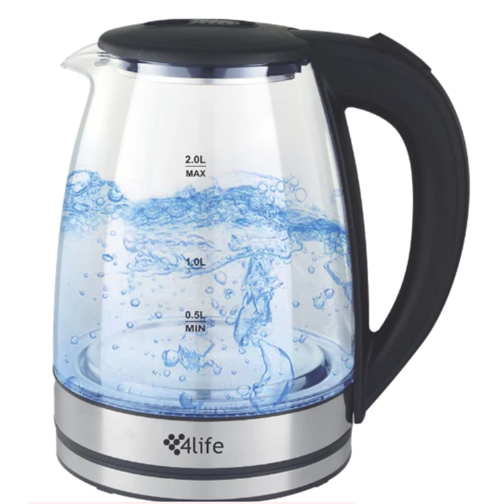 Chaleira Eletrica 2L Life 1500W Jarra de Vidro Crystal 220V