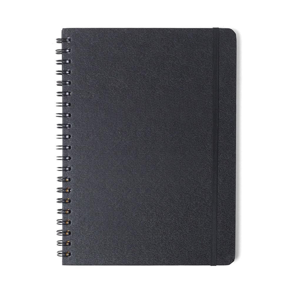 Caderno universitário 1x1 80 folhas Clássica Preta Cicero