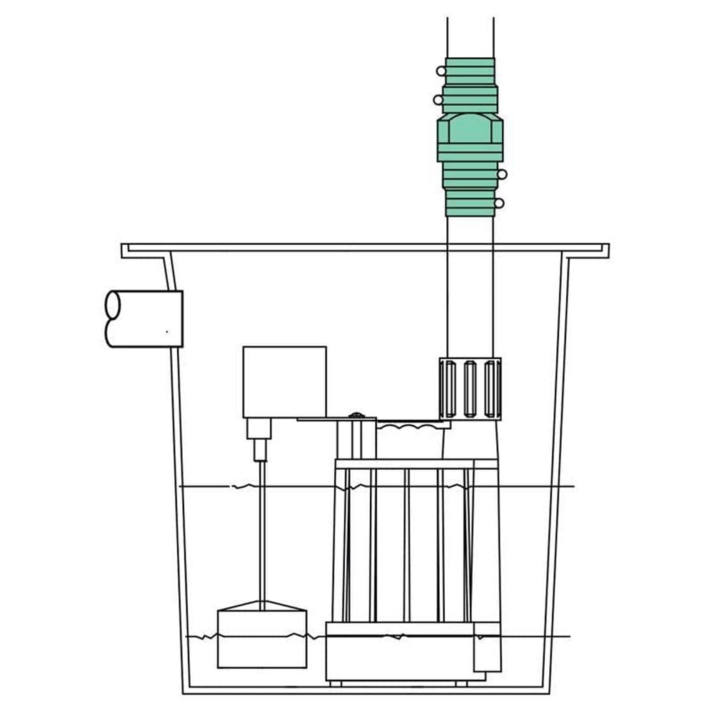 Válvula de Retención Zoeller Pro de Plástico 1,25” x 1,25” o 1,5” Deslizante