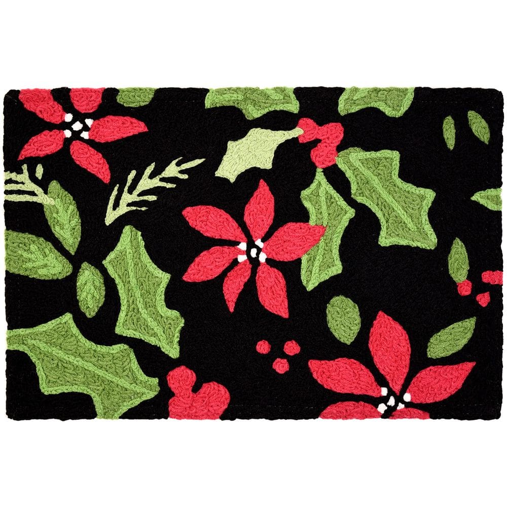 Tapete Jellybean 51x76 cm Interior e Exterior Poinsettia Holly