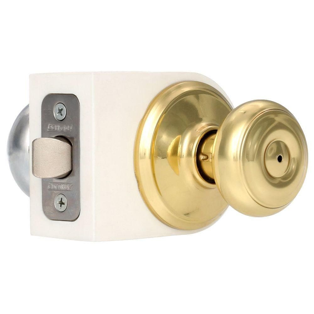 Fechadura SCHLAGE F40 GEO 505/625 Georgian Privacy em latão cromado