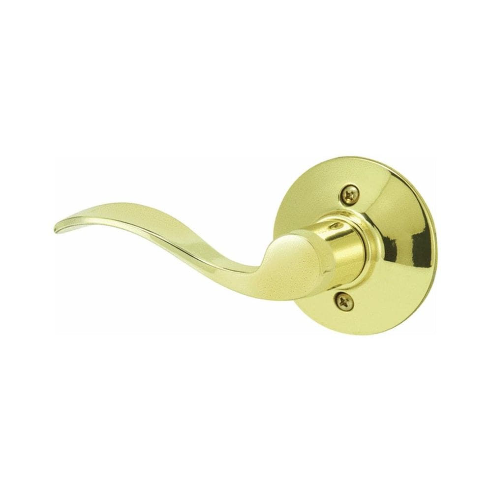 Boneco de latão brilhante Lock SCHLAGE F170V Accent 605 LH