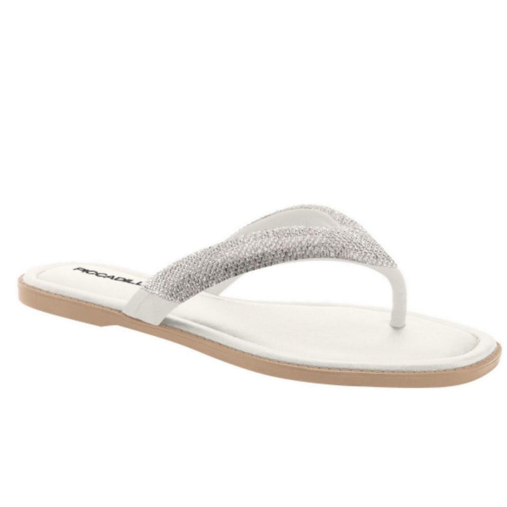 Chinelo Rasteira Piccadilly Brilhos Dedo Comfort 508039