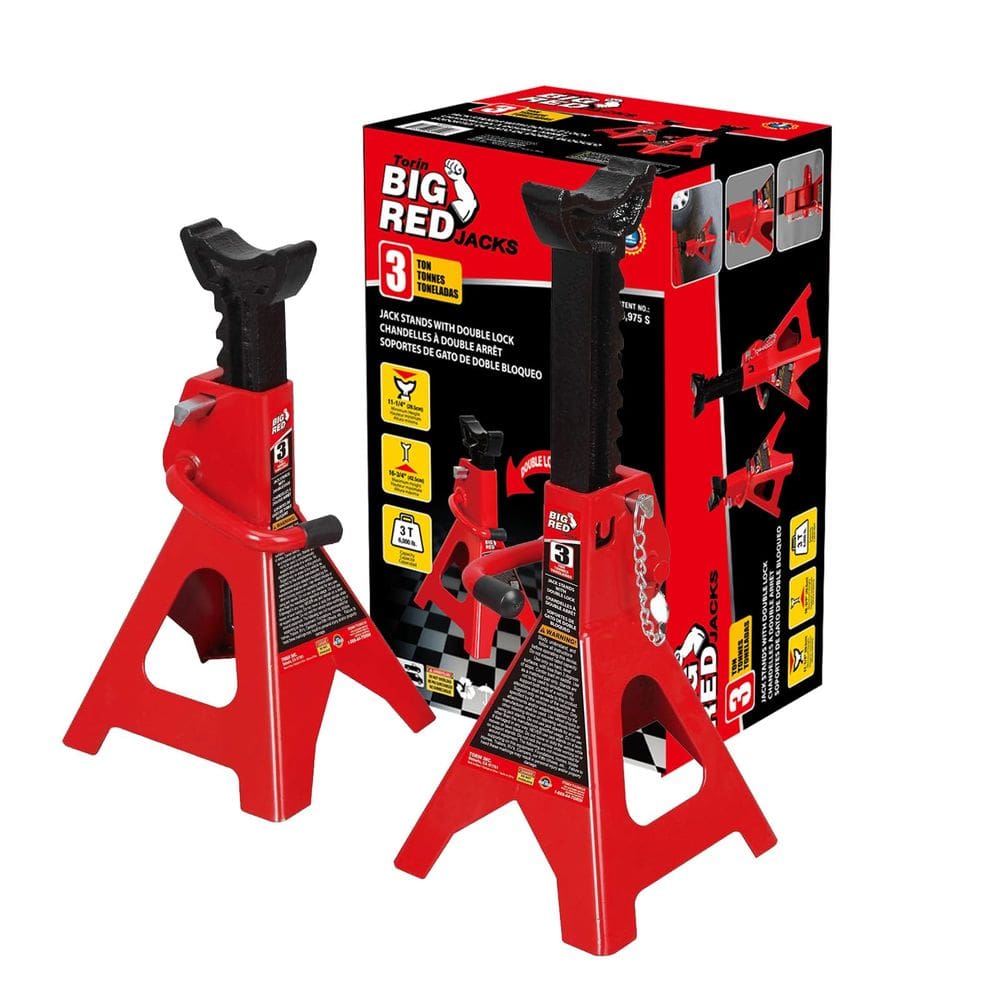 Jack Stands BIG RED T43002A Torin Steel, capacidade de 3 toneladas, 1 par